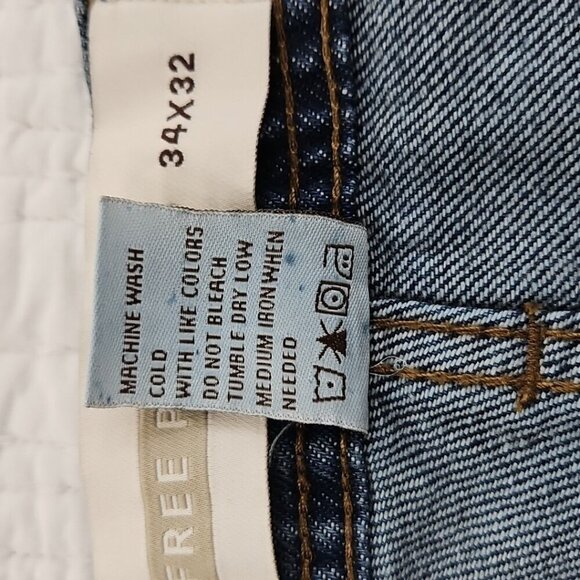 Free Planet Men's Jeans 34x32 Casual Tapered Stretch Sustainable Denim Pants NWT - Picture 13 of 14